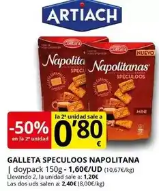 Supermercados MAS Cuétara - galleta speculoos napolitana oferta