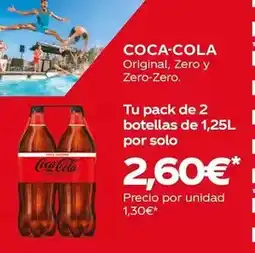 Supermercados MAS Coca-cola - original, zero y zero-zero oferta
