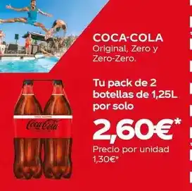 Supermercados MAS Coca-cola - original, zero y zero-zero oferta
