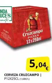 Supermercados MAS Cruzcampo - cerveza oferta