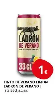 Supermercados MAS Ladrón de manzanas - tinto de verano limon oferta