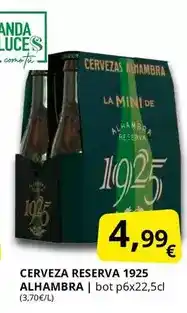 Supermercados MAS Alhambra - cerveza reserva 1925 oferta