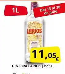 Supermercados MAS Larios - ginebra oferta