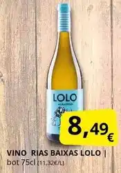 Supermercados MAS Vino rias baixas lolo oferta