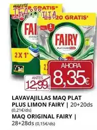 Supermercados MAS Fairy - lavavajillas maq plat plus limon oferta