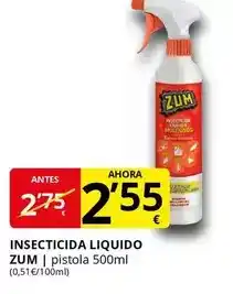 Supermercados MAS Zum - insecticida liquido oferta