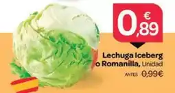 Supermercados El Jamón Lechuga iceberg o romanilla oferta