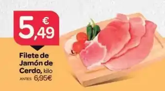 Supermercados El Jamón Filete de jamón de cerdo oferta