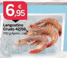 Supermercados El Jamón Langostino crudo 42/56 oferta