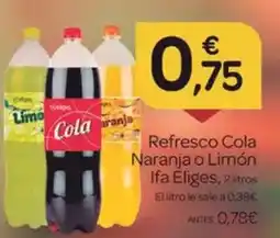 Supermercados El Jamón Cola cao - refresco naranja o limón oferta