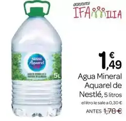 Supermercados El Jamón Nestle aquarel - agua mineral oferta
