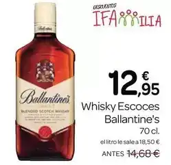 Supermercados El Jamón Ballantine's - whisky escoces oferta