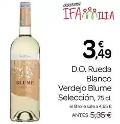 Supermercados El Jamón Seleccion - d.o. rueda blanco verdejo blume oferta