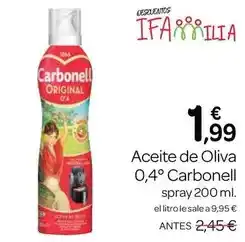 Supermercados El Jamón Carbonell - aceite de oliva oferta