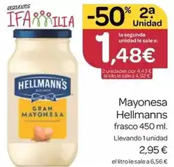 Supermercados El Jamón Hellmann's - mayonesa oferta