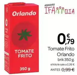 Supermercados El Jamón Orlando - tomate frito oferta