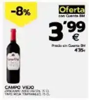 BM Supermercados Campo viejo - vino tinto rioja oferta