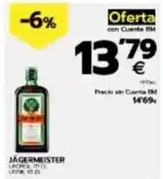 BM Supermercados Jagermeister oferta