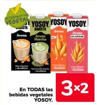 Carrefour YOSOY todas las bebidas vegetales oferta