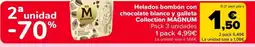 Carrefour MAGNUM Helados bombón con chocolate blanco y galleta Collection oferta