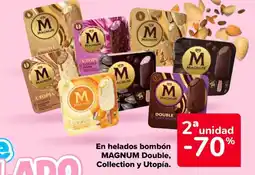 Carrefour MAGNUM En helados bombón Double, Collection y Utopía. oferta