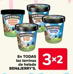 Carrefour BEN&JERRY'S En todas las tarrinas de helado oferta