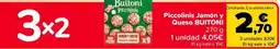 Carrefour BUITONI Piccolinis Jamón y Queso oferta