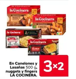 Carrefour LA COCINERA En Canelones y Lasañas nuggets y fingers oferta