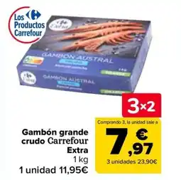 Carrefour Gambón grande crudo Carrefour Extra oferta