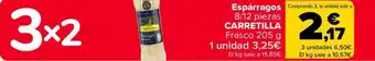 Carrefour CARRETILLA Espárragos 8/12 piezas Frasco oferta