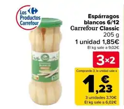Carrefour Espárragos blancos 6/12 Carrefour Classic oferta