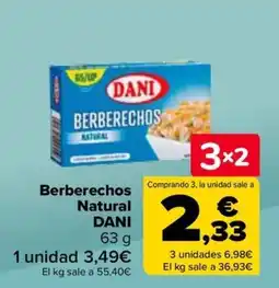 Carrefour DANI Berberechos Natural oferta