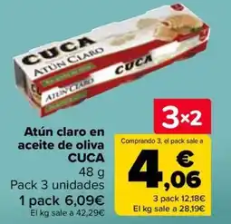 Carrefour CUCA Atún claro en aceite de oliva oferta