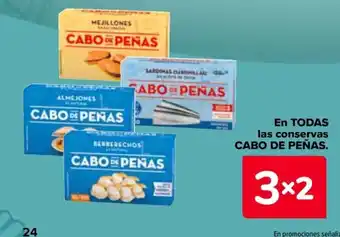 Carrefour CABO DE PEÑAS. En todas las conservas oferta