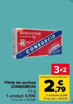 Carrefour CONSORCIO Filete de anchoa oferta