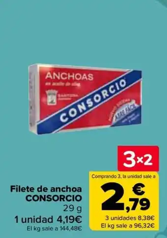 Carrefour CONSORCIO Filete de anchoa oferta