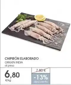 Supermercados Plaza Origen - chipiron elaborado oferta
