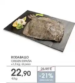 Supermercados Plaza Origen - rodaballo oferta