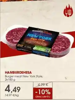 Supermercados Plaza Style - hamburger oferta