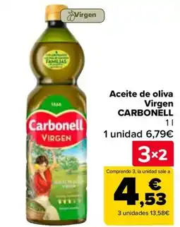 Carrefour CARBONELL Aceite de oliva Virgen oferta