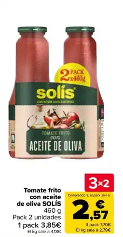 Carrefour SOLÍS Tomate frito con aceite de oliva oferta