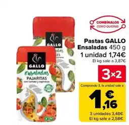 Carrefour GALLO Pastas Ensaladas oferta