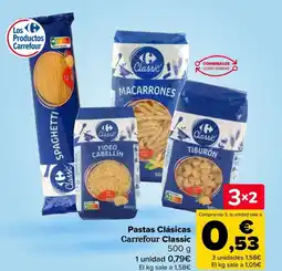 Carrefour Pastas Clásicas Carrefour Classic oferta