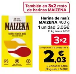 Carrefour MAIZENA Harina de maíz oferta