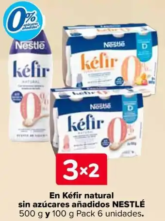 Carrefour NESTLÉ En Kéfir natural sin azúcares añadidos oferta