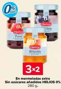 Carrefour HELIOS En mermeladas extra Sin azúcares añadidos 0% oferta