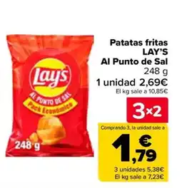 Carrefour LAY'S Patatas fritas Al Punto de Sal oferta
