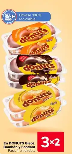 Carrefour DONUTS En Glacé, Bombón y Fondant oferta