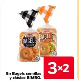 Carrefour BIMBO En Bagels semillas y clásico oferta