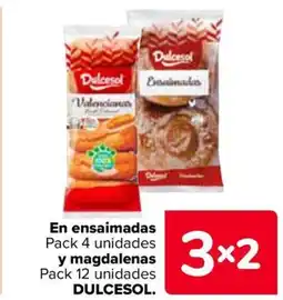 Carrefour DULCESOL En ensaimadas y magdalenas oferta